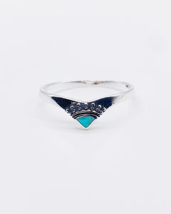 TURQUOISE POINT RING ⋄ Size 10