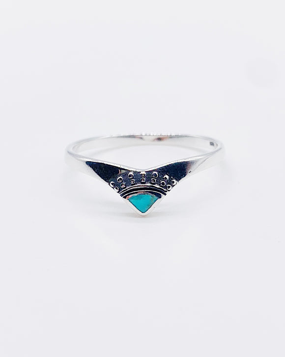 TURQUOISE POINT RING ⋄ Size 10