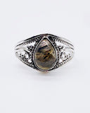 LABRADORITE DROP RING ⋄ Size 10