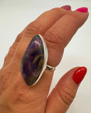 SPINY COPPER AMETHYST RING