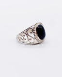 ONYX SWIRL BAND ⋄ Size 8.5