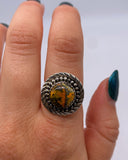 BUMBLEBEE JASPER RING ⋄ Size 7