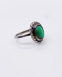 GREEN TURQUOISE WOVEN RING