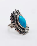 TURQUOISE BALI RING ⋄ Size 6