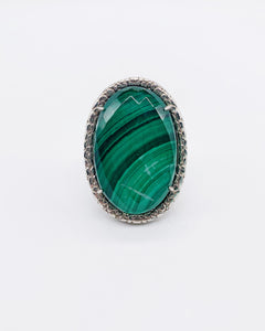 MALACHITE STATEMENT RING