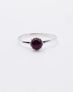 RED AGATE RING ⋄ Size 9.75