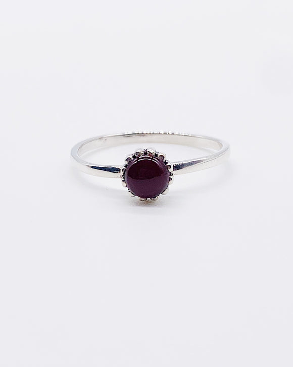 RED AGATE RING ⋄ Size 9.75