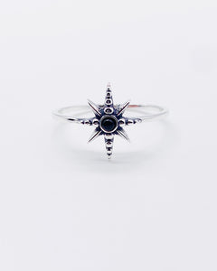 ONYX NORTH STAR RING ⋄ Size 9.5