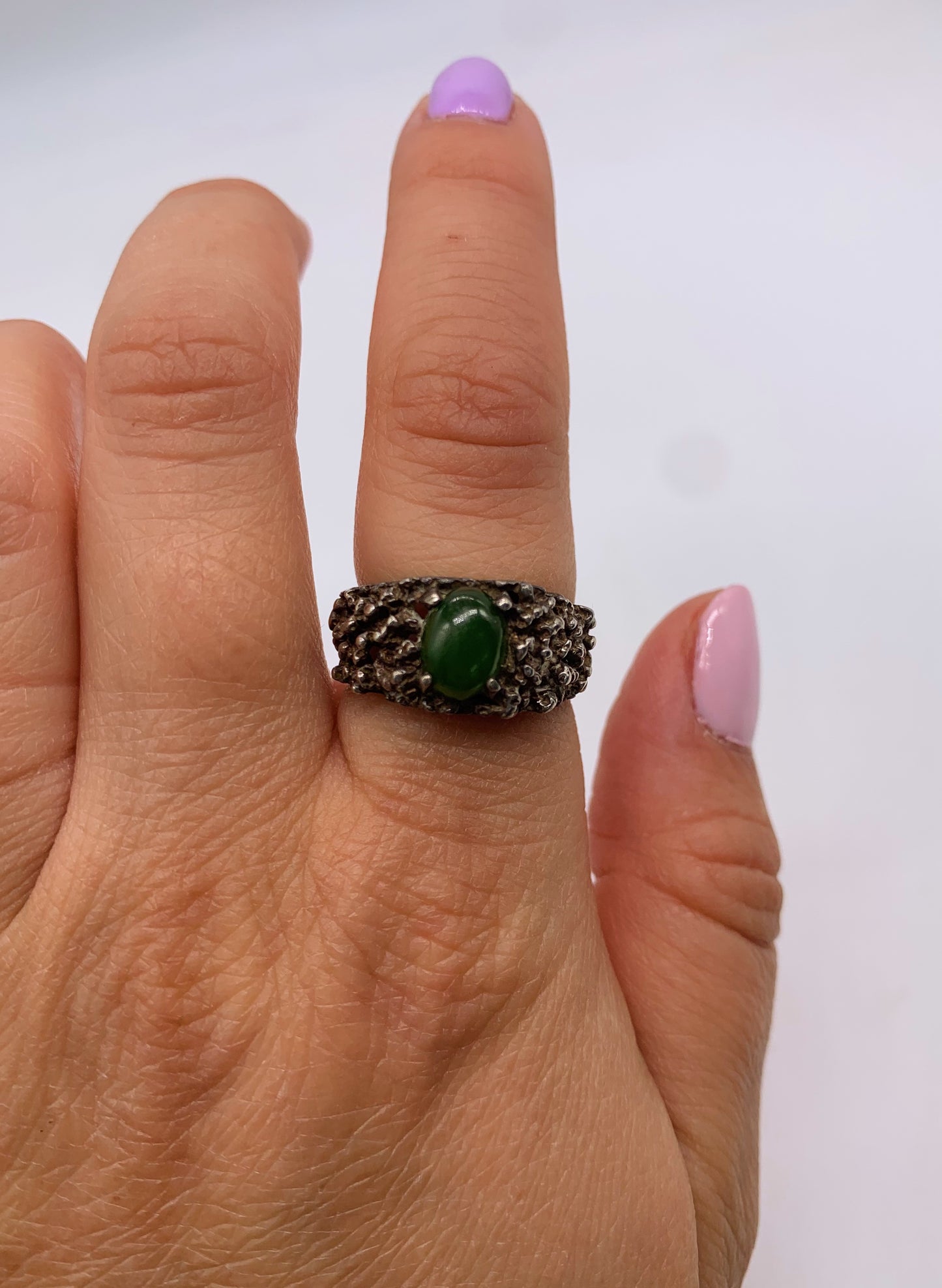 GREEN ONYX TEXTURED BAND