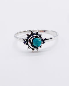 TURQUOISE ECLIPSE RING ⋄ Size 9.75