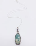 GREEN CHALCEDONY NECKLACE