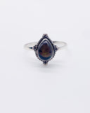 BLACK OPAL DROP RING ⋄ Size 9