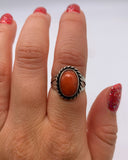 CORAL TWIST RING ⋄ Size 5.5