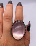MOONGLOW LUCITE STATEMENT RING ⋄ Size 6.75