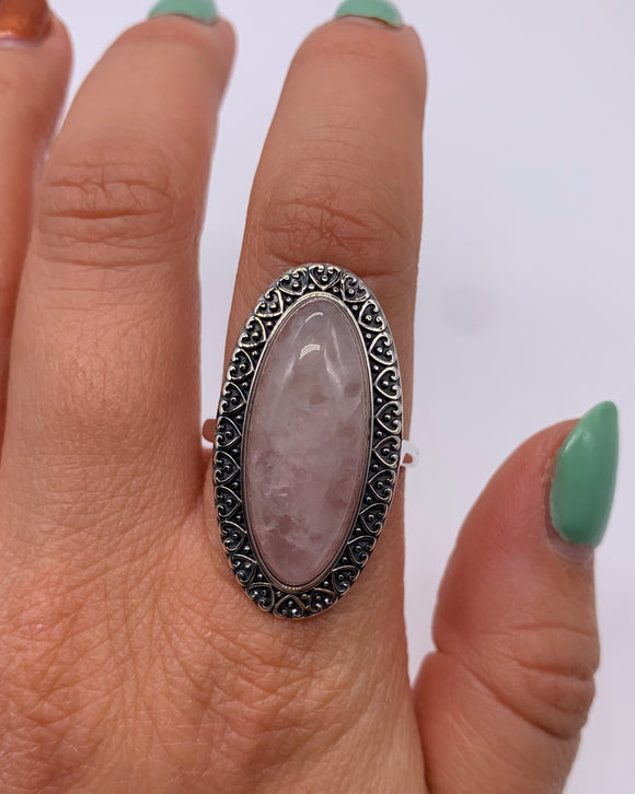 ROSE QUARTZ RING ⋄ Size 9.25