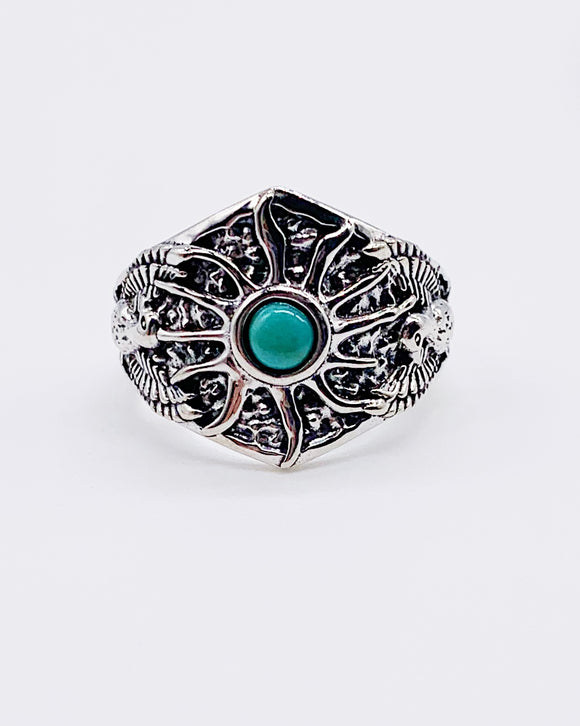 TURQUOISE PHOENIX RING ⋄ Size 7.25