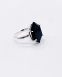 ONYX HEXAGON RING • Sz 8