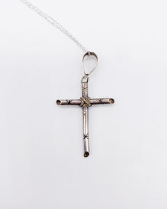 COLUMN CROSS NECKLACE