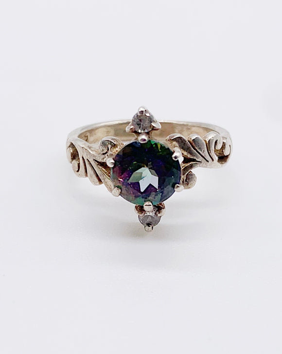 MYSTIC TOPAZ POINT RING ⋄ Size 5.75