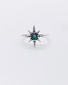 TURQUOISE STAR RING ⋄ Size 5