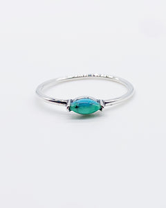 TURQUOISE SOLITAIRE RING ⋄ Size 9