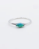 TURQUOISE SOLITAIRE RING ⋄ Size 9