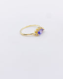 TANZANITE SUN GOLD RING