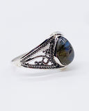 LABRADORITE DROP RING ⋄ Size 10
