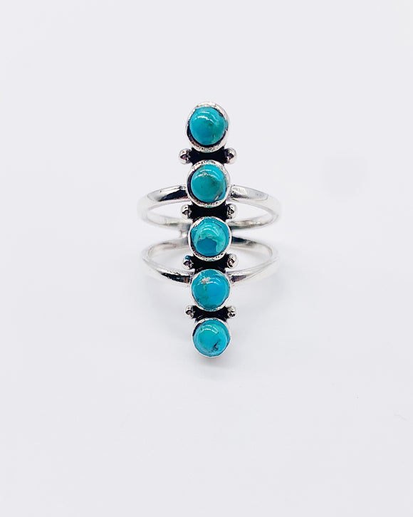 TURQUOISE STACK RING ⋄ Size 5