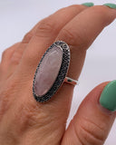 ROSE QUARTZ RING ⋄ Size 9.25