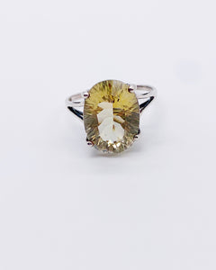 LEMON QUARTZ RING • Sz 7.5