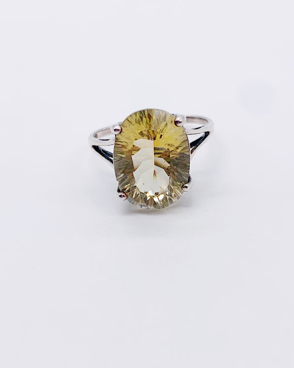 LEMON QUARTZ RING • Sz 7.5