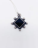 BLACK AGATE TAXCO NECKLACE