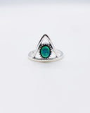 TURQUOISE TRIANGLE RING ⋄ Size 6.5