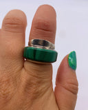 MALACHITE DOME RING