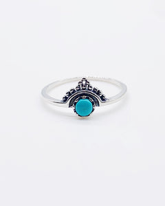TURQUOISE BALI RING ⋄ Size 5