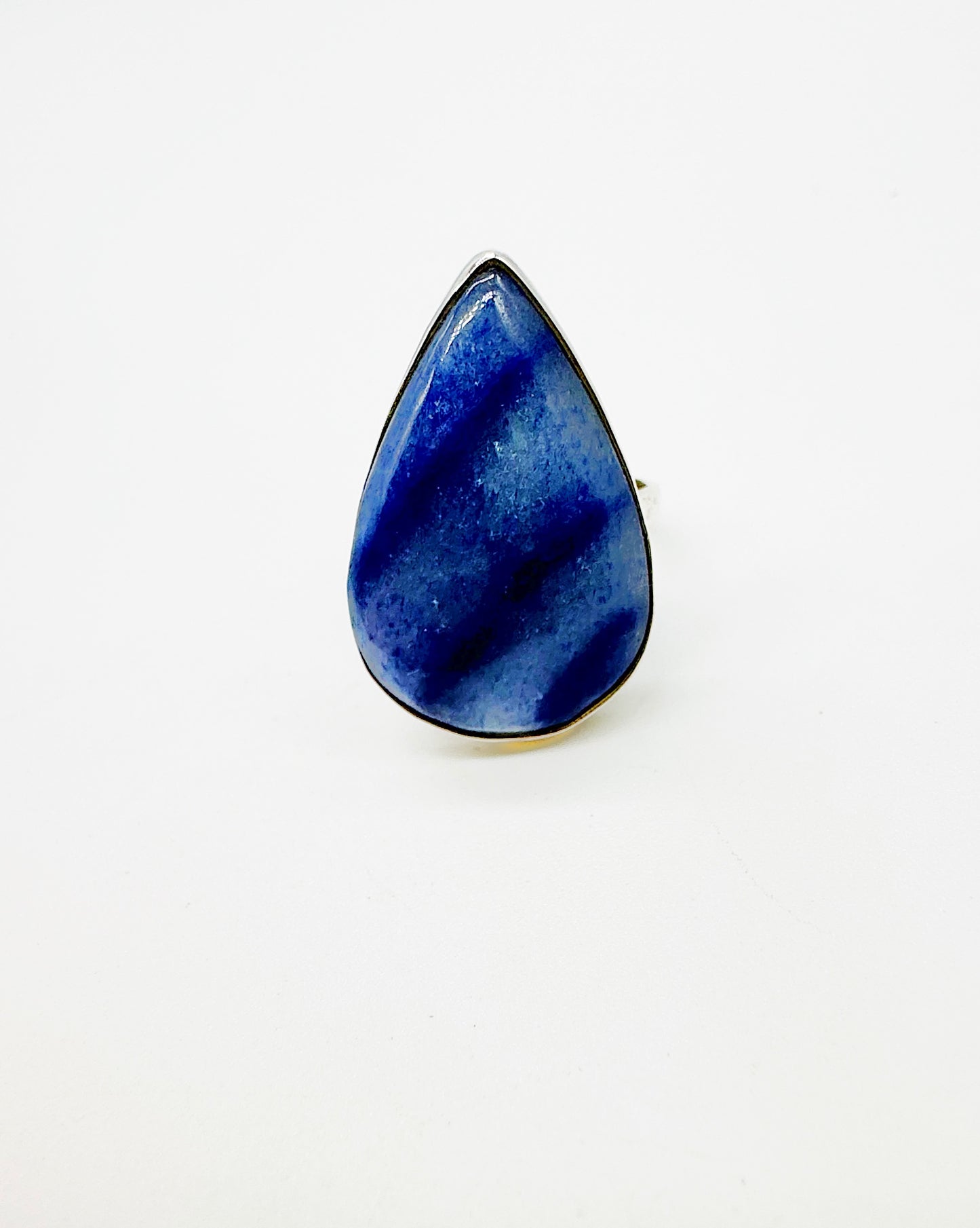 BLUE BANDED AGATE RING