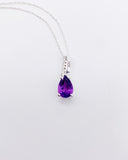 AMETHYST TEARDROP NECKLACE