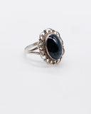 BLACK HEMATITE RING • Sz 8.5