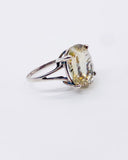 LEMON QUARTZ RING • Sz 7.5