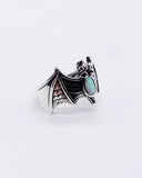 WHITE OPAL BAT RING ⋄ Size 9