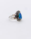 BLUE AUSTRALIAN OPAL RING • Sz 9