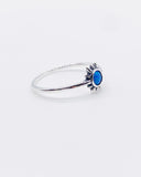 BLUE OPAL SUN RING ⋄ Size 8.75