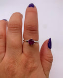 RUBY SOLITAIRE RING