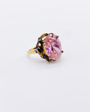 PINK CZ GOLD RING