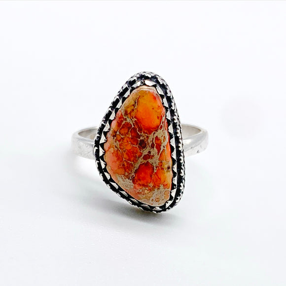ORANGE SEA SEDIMENT RING ⋄ Size 6 & 7.5