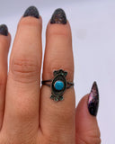 TURQUOISE SHADOWBOX RING ⋄ Size 4.25