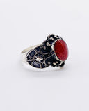 CORAL SCROLL RING ⋄ Size 9