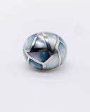 BLUE PEARL INLAY RING ⋄ Size 6.25