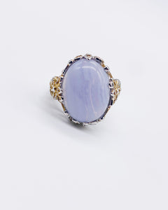 BLUE LACE AGATE RING ⋄ Size 9